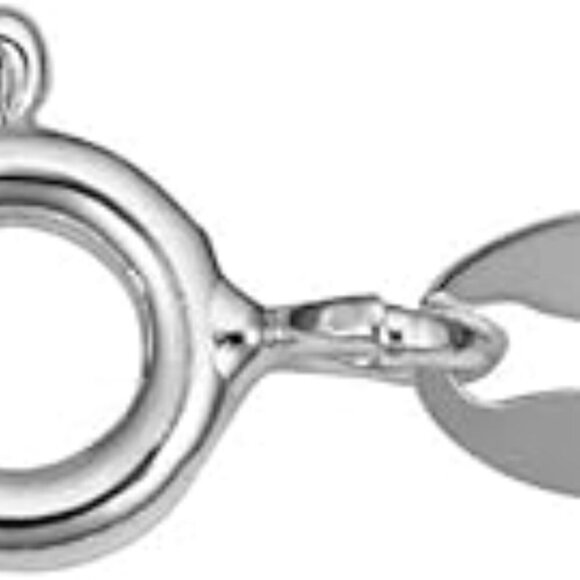 Sterling Silver or Yellow Gold Over Sterling Silver Cable Chain Necklace for Wom - Picture 3 of 7